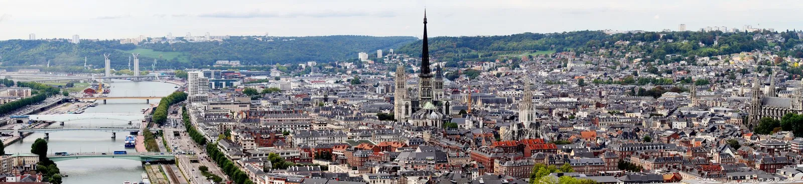 rouen, vue panoramique